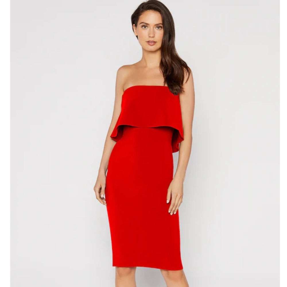 Likely Driggs Strapless Dress Scarlett size 4